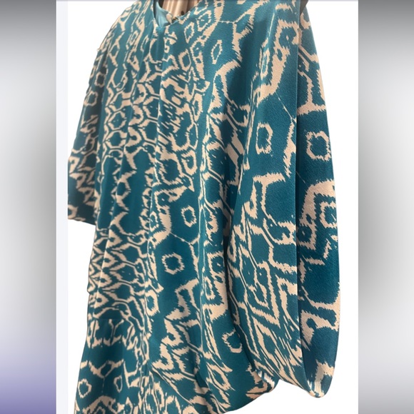Wren 100% Silk Geometric Print Dress - Picture 11 of 11